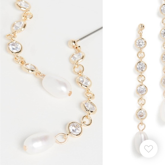 Jules Smith Bling Cultured Pearl Drop Earrings - Picture 6 of 6